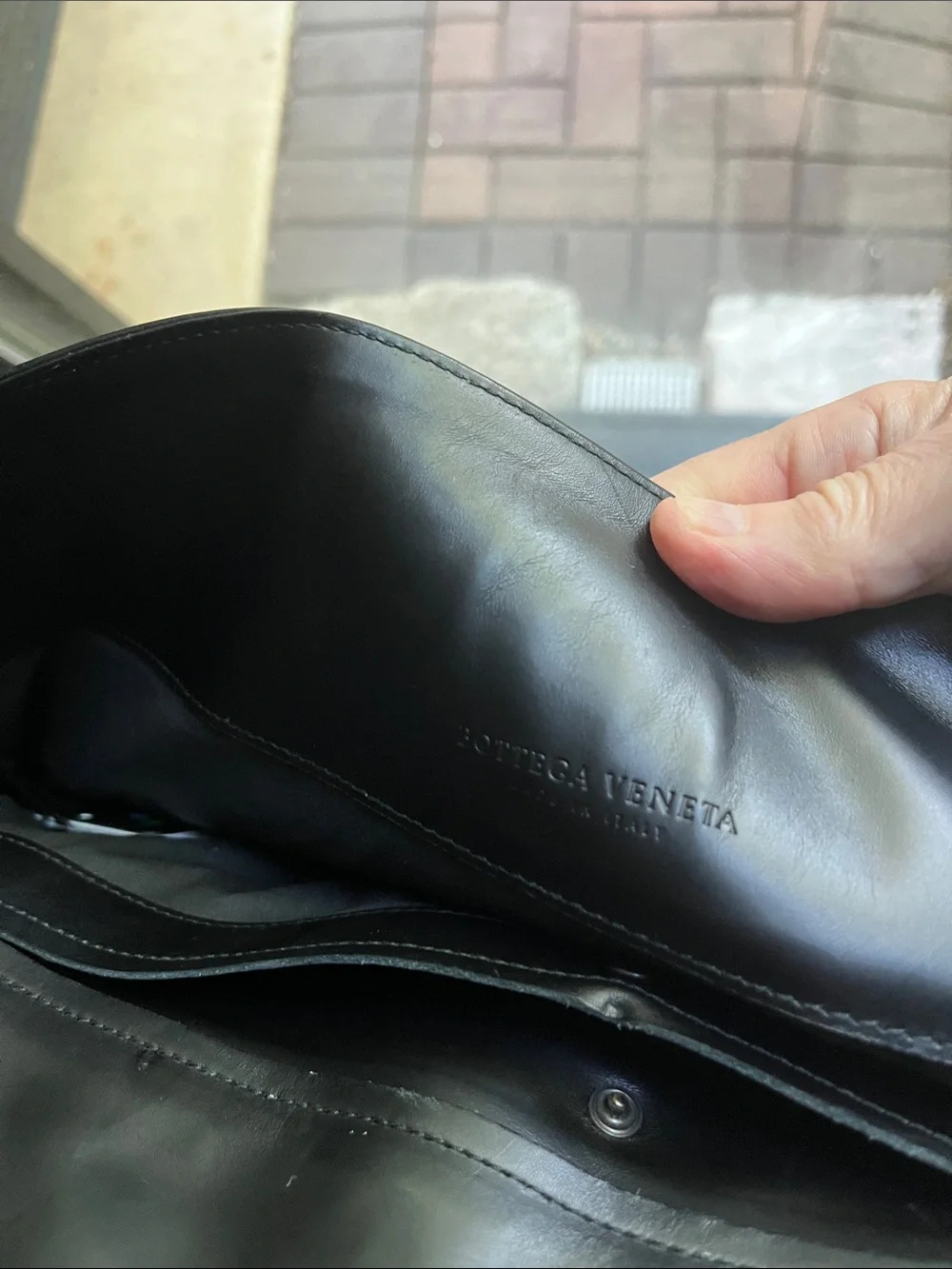 Bottega Veneta Black Intrecciato Leather Shoulder Bag
